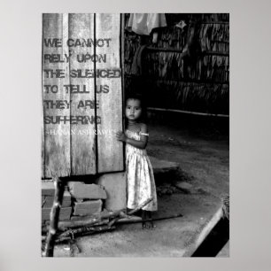 Menschen-Handeln: Zum Schweigen gebracht Poster