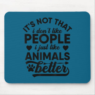 Menschen Hund Katze Meme Tierliebhaber Mousepad