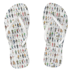 Menschen im New Yorker NYC Flip Flops