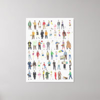 Menschen im NYC New York City Citizens Art Print