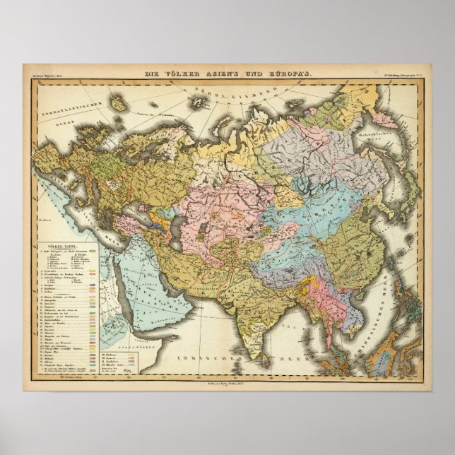 Menschen in Asien und Europa Poster (Vorne)