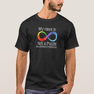 Menschen Keine Puzzles Autismus Tante Onkel Nichte T-Shirt