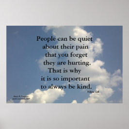 MENSCHEN KÖNNEN RUHIG NIKITA GILL POSTER SEIN