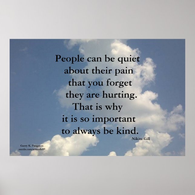 MENSCHEN KÖNNEN RUHIG NIKITA GILL POSTER SEIN (Vorne)