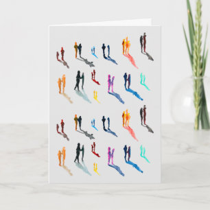 Menschen Kunst in Aquarellkunst Karte