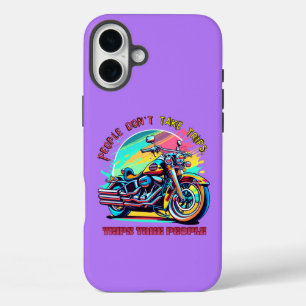 Menschen machen keine Reisen: Fahrrad im Vintage-R iPhone 16 Plus Hülle