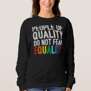 Menschen mit Qualität fürchten sich nicht Zivil vo Sweatshirt
