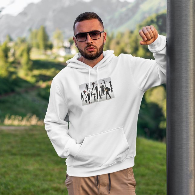 Menschen mit Regenschirmen Hoodie (Von Creator hochgeladen)