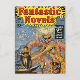 Menschen mit Schlange Postkarte