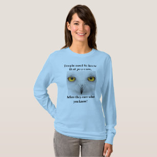 MENSCHEN MÜSSEN WISSEN, DASS SIE SICH OBERE SORGE T-Shirt
