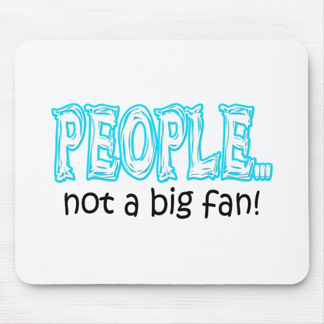 Menschen ohne großen Ventilator Mousepad (Vorne)