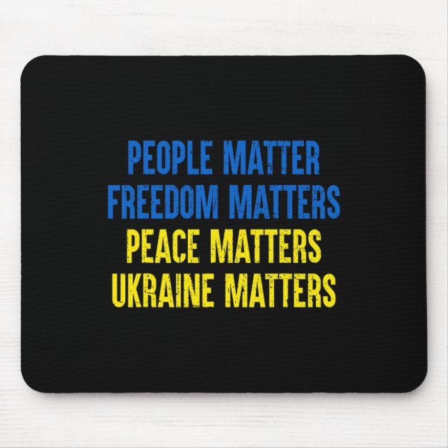 Menschen Problem Freiheit Probleme Friedensproblem Mousepad (Vorne)