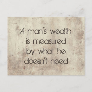 Menschen Reichtum Postkarte