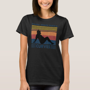 Menschen Retro Vintage Echte Männer haben Kurven T-Shirt