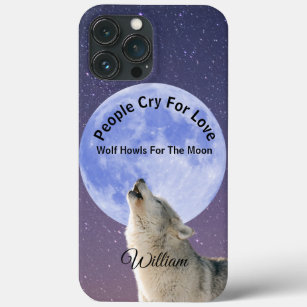 Menschen rufen nach Liebe Wolf Howls für Mond, maß Case-Mate iPhone Hülle