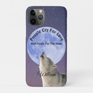 Menschen rufen nach Liebe Wolf Howls für Mond, maß Case-Mate iPhone Hülle