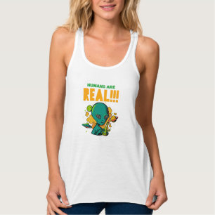 Menschen sind echt!!!!!!! Illustrator für schockie Tank Top