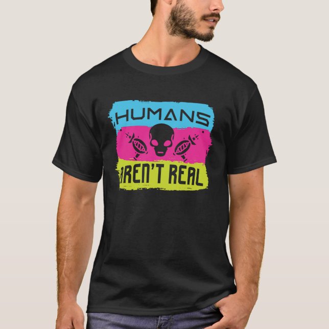 Menschen sind kein echter kleiner Grüner Extraterr T-Shirt (Vorderseite)