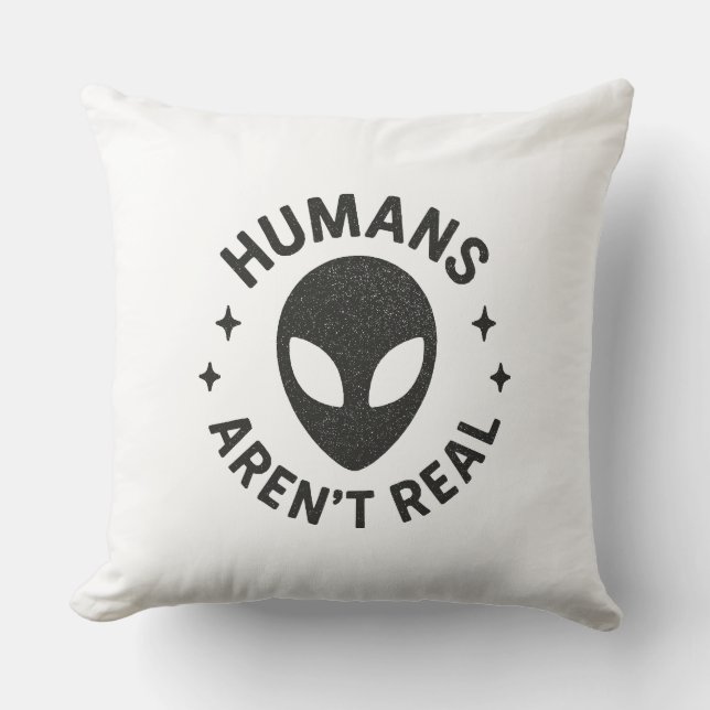 Menschen sind nicht real kissen (Vorderseite)