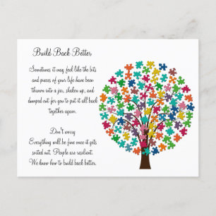 Menschen sind widerstandsfähig postkarte