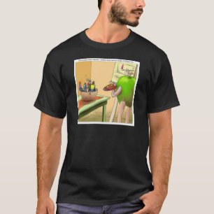 Menschen Stillleben Lustiger Cartoon T-Shirt