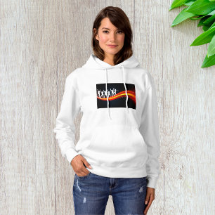 Menschen tanzen Silhouetten Frauen Hoodie