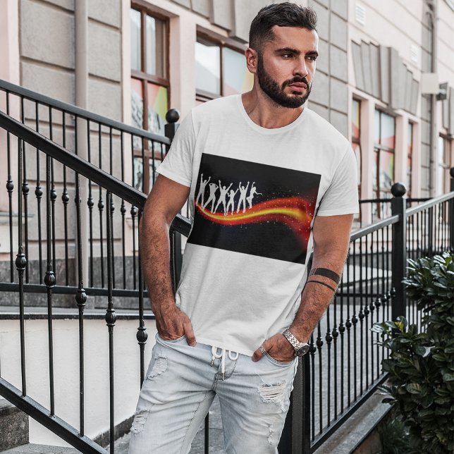 Menschen tanzen Silhouetten Männer T - Shirt (Von Creator hochgeladen)