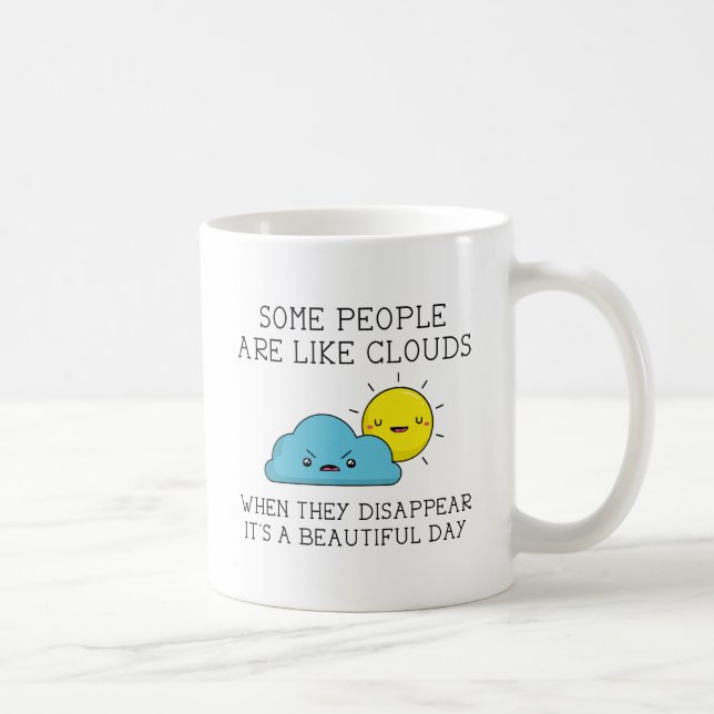 Menschen Wolken Kaffeetasse (Rechts)