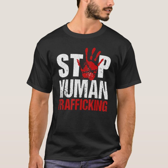 Menschenhandel stoppen Menschenhandel T-Shirt (Vorderseite)