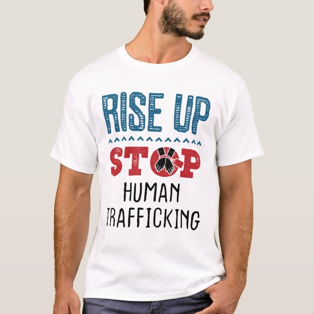 Menschenhandel stoppen T-Shirt (Vorderseite)