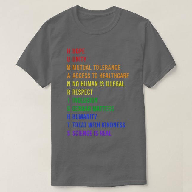 Menschenrechte 2819 T-Shirt (Design vorne)