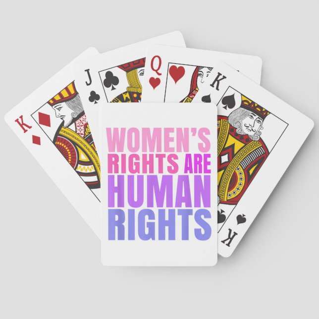 Menschenrechte Frauenrechte Spielkarten (Rückseite)