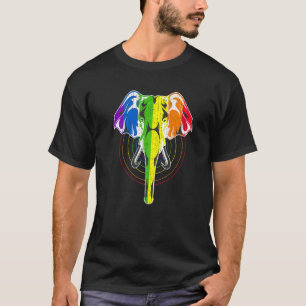 Menschenrechte Lgbtq Rainbow Flag Elephant Gay Pri T-Shirt