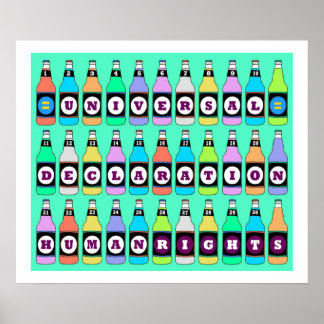 MENSCHENRECHTE POSTER - 30 GESCHMACKVOLLE DER UDHR