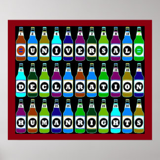 MENSCHENRECHTE POSTER - 30 GESCHMACKVOLLE DER UDHR