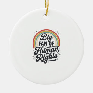 Menschenrechte Retro Regenbogen Vektor T-Shirt Des Keramik Ornament