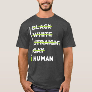 Menschenrechte Schwarz-weiß direkt Gay Human Right T-Shirt