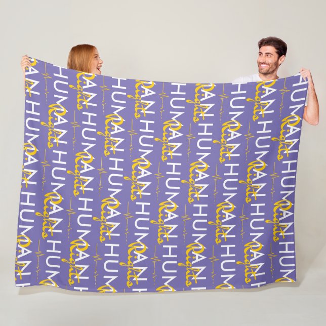 Menschenrechtspflege Fleecedecke (Beispiel)