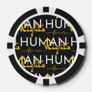 Menschenrechtspflege Pokerchips