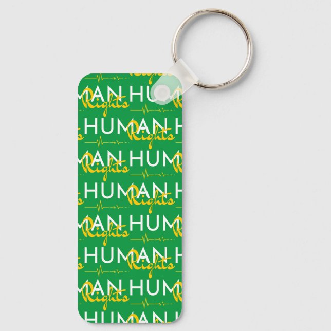Menschenrechtspflege Schlüsselanhänger (Rückseite)
