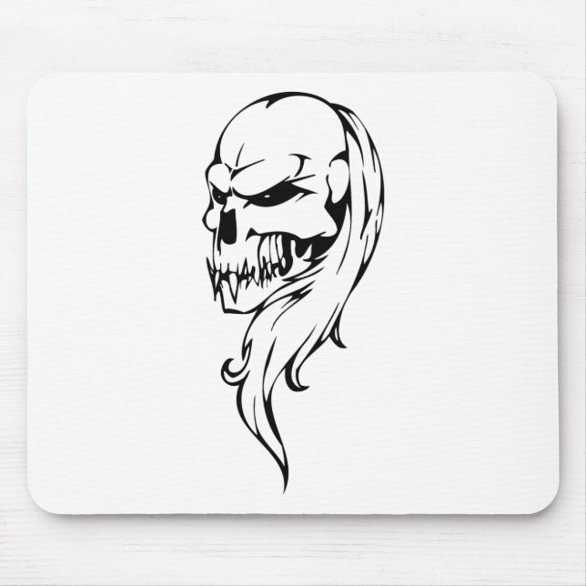 Menschenschädel Mousepad (Vorne)