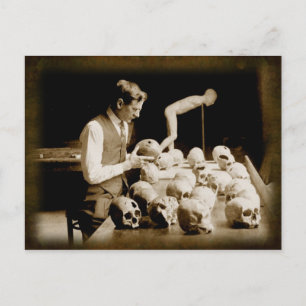 Menschenschädel Postkarte