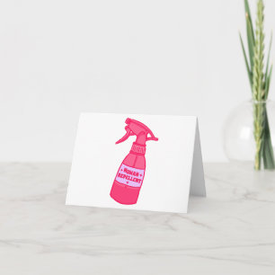Menschenschutz-Sprayflasche Sassy Humor Dankeskarte