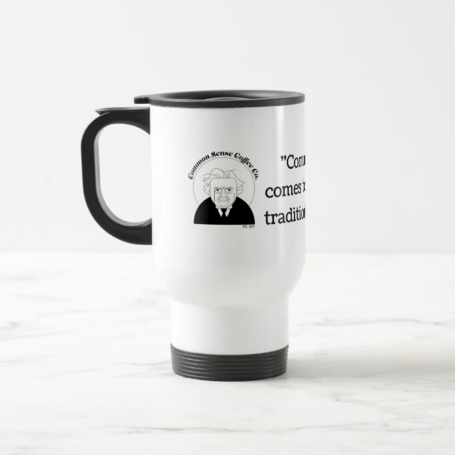 Menschenverstand-Kaffeereise-Tasse Reisebecher (Links)