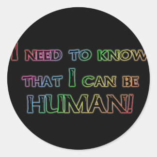 Menschheit Runder Aufkleber