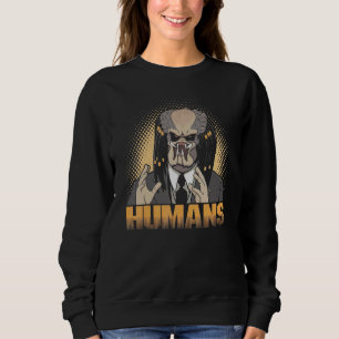 Menschliche Alien Meme Alien Typ Meme Sweatshirt