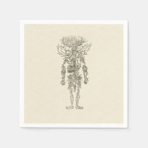 Menschliche Anatomie die Arterien-antike Serviette
