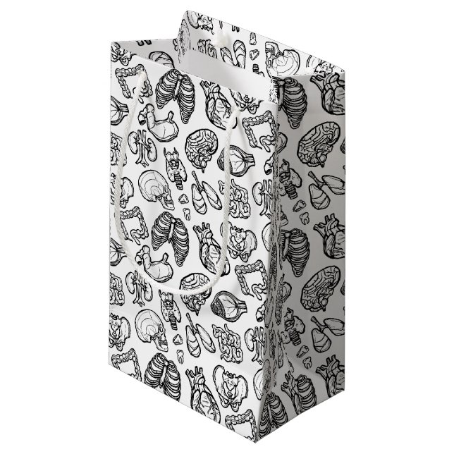 Menschliche Anatomie Seltsame Wissenschaft Bio Sku Kleine Geschenktüte (Vorderseite Schrägansicht)