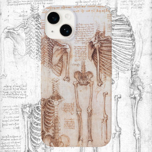 Menschliche Anatomie Skelettknochen von Leonardo d Case-Mate iPhone Hülle