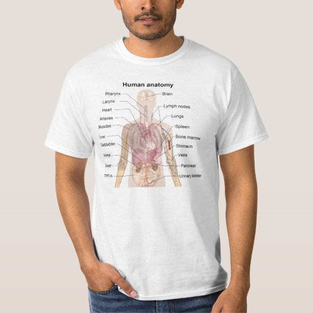 Menschliche Anatomie T-Shirt (Vorderseite)